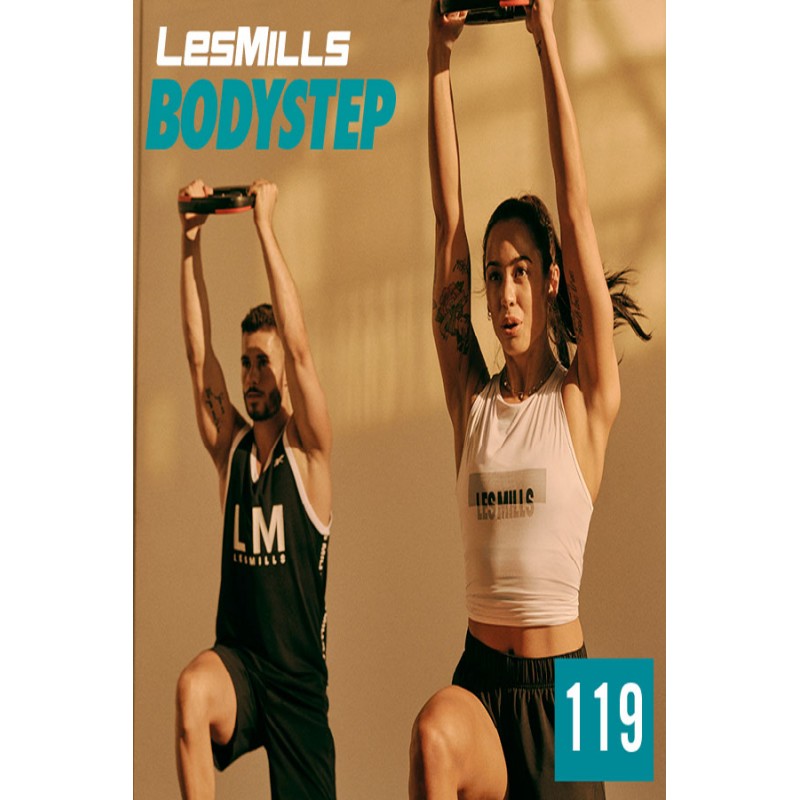 [Hot Sale]LesMills Routines BODY STEP 119 New Release BS119 DVD, CD & Notes